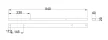 MILADESIGN csatorna Linear LN0903 antracit