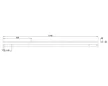MILADESIGN csatorna Linear LN1804 antracit