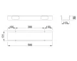MILADESIGN csatorna függ.Linear LN0003 antracit