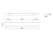 MILADESIGN csatorna függ.Linear LN0004 antracit