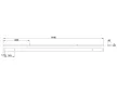MILADESIGN csatorna Linear LN1504 fekete