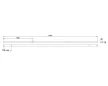 MILADESIGN csatorna Linear LN1904 fekete