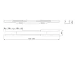 MILADESIGN csatorna szabá.Linear LN0001 fekete