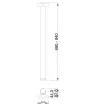 MILADESIGN asztalláb G5 ST557 fekete