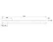 MILADESIGN csatorna Linear LN1304 fehér