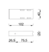 MILADESIGN támasz G5 ST541-10 fehér