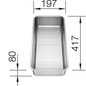 BLANCO 227692 Tartozék tál nemesacél Andano