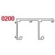 SISCO 200GF felső profil alu 4000mm
