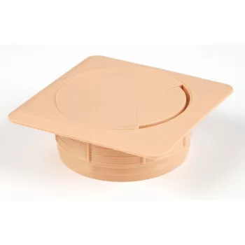 STRONG Kábel kivezető 60 mm szögletes világos bükk
