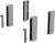 HETTICH 9122978 ArciTech DesignSide adapter/124 mm ezüst