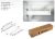 BLUM készlet Antaro M 550 mm/30 kg, Blumotion/TOB, fehér SW