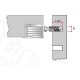 Csap excenterhez polcra TI02 Euro 6x7,5mm