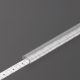 StrongLumio takaróprofil Pen8 LED profilhoz rápattintós átlátszó 2m