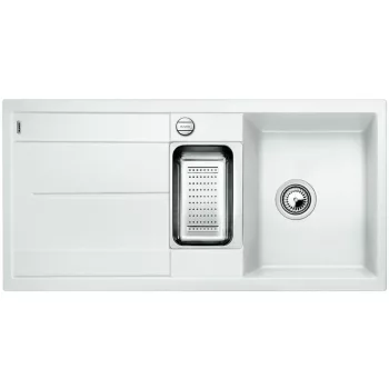   BLANCO 519115 Mosogató Metra 6 S-F fehér excenterrel Silgranit PuraDur