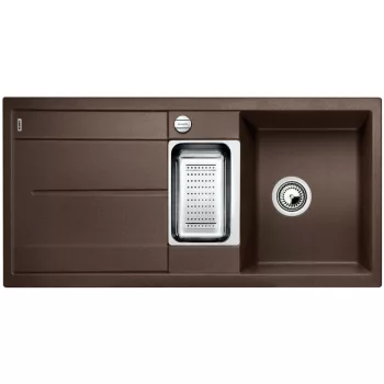   BLANCO 519120 Mosogató Metra 6 S-F kávé excenterrel Silgranit PuraDur