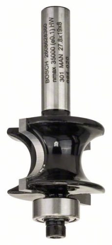 BOSCH 2608628360 Fréza na půlkruhový profil, 8 mm, R1 6 mm, L 19 mm, G 63 mm