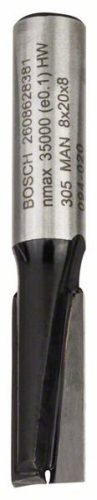 BOSCH 2608628381 Drážkovací fréza, 8 mm, D1 8 mm, L 19,6 mm, G 51 mm