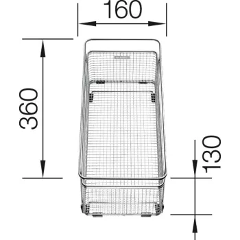 BLANCO 223297 Tartozék több funkciós kosár edényekre