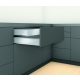 K-BLUM Legrabox N 550 mm/40 kg, Tip-on, fehér SW-M, csavar
