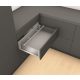 K-BLUM Legrabox C Free 500 mm/70 kg, Tip-on, fehér SW-M, csavar