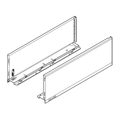 BLUM 770C6502S oldalfal Legrabox C 650mm fekete