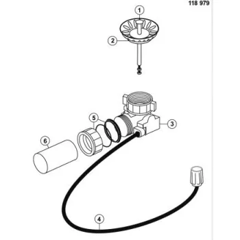 BLANCO 118979 Tartozékok excentrikus lefolyásvezérlés
