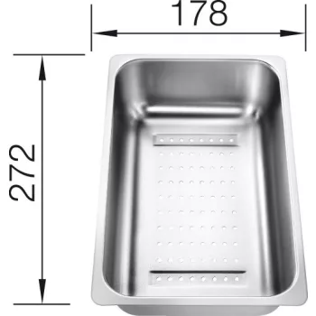   BLANCO 220736 Tartozék tál a kieg.tálcába nemesacél Zia 6 S