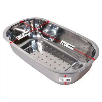   BLANCO 208195 Tartozék tál lyukacsos nemesacél Median 45 8,Dana, Lantos 6