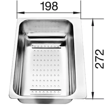 BLANCO 217796 Tartozék tál nemesacél Metra 6 S