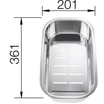   BLANCO 224787 Tartozék tál univerzális Axis II 45 S-IF, Classic 45 S-IF
