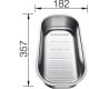 BLANCO 225253 Tartozék tál több funkciós nemesacél Classic Pro 6S, 45