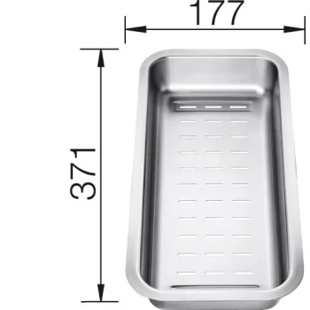   BLANCO 226189 Tartozék tál több funkciós nemesacél Zenar, Dalago