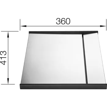   BLANCO 223067 Tartozék lecsepegtető lap behelyezhető nemesacél Claron-IF-hez