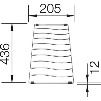 BLANCO 229234 Tartozék lecsepegtető rács/rost Elon XL 6 S