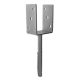 TK-rögzítő perem U2 keskeny 101x60x5,0-20x250mm