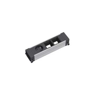   BACHMANN 916.003 dugaszoló aljzat egység Power Framehez, 1x 230 V + 2 modu