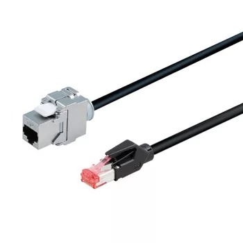 BACHMANN 918.034 adat kábel, keystone, 5m Cat 6a