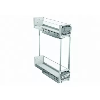 VIBO Essence oldalsó duplakosár 150mm szürke balos