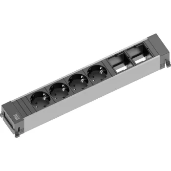   BACHMANN 916.030 Power Frame 4x Schuko, 2x felhasználói modul