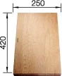 BLANCO 232817 Tartozék vágódeszka Dalago 420x250