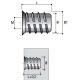 Peremes anyacsavar BU04 M6x20mm