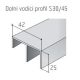 S-profil S30/45 alsó elox 3m