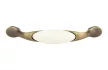TULIP Fogantyú-Gipa 96 antik réz/fehér porcelán + csavarok