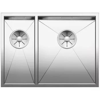   BLANCO 521614 Mosogató Zerox 340/180-U selyem fényű nemesacél InFino rúd nélkül