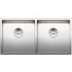 BLANCO 521618 Mosogató Claron 400/400-U selyem fényű nemesa.InFino rúd nélkül
