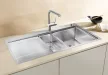 BLANCO 521661 Mosogató Divon II 6S-IF selyem fényű nemesacél InFino excen.nélk.