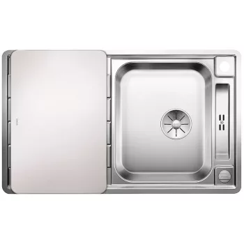   BLANCO 522102 Mosogató Axis III 45S-IF selyem fényű nemesacél InFino excenterrel