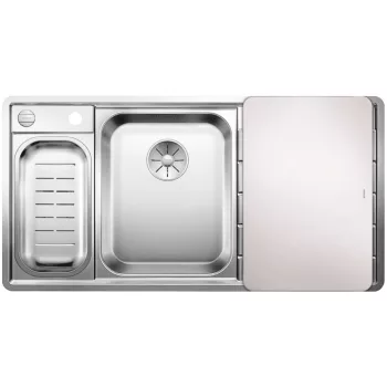   BLANCO 522105 Mosogató Axis III 6S-IF nemesacél selyem fényű InFino excenterrel