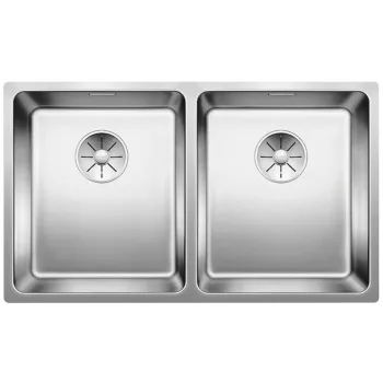   BLANCO 522983 Mosogató Andano 340/340-U selyem fényű nemesa.InFino rúd nélkül