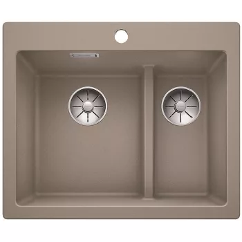   BLANCO 521696 Mosogató Pelon 6 Split tartufo InFino excen.nélk.Silgranit PuraDur